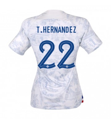 Maillot de foot France Theo Hernandez #22 Extérieur Femmes Monde 2022 Manches Courte